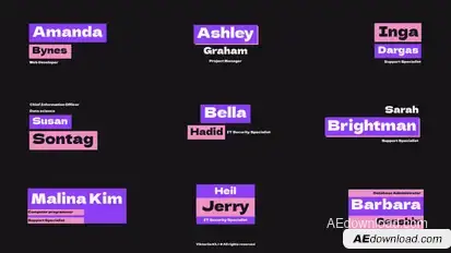Modern Lower Thirds | AE Titles template preview