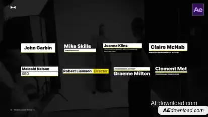 Modern Lower Thirds | AE Elements template preview
