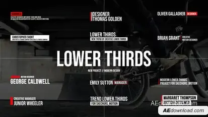 Modern Lower Thirds | After Effects Titles template preview