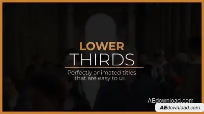 Modern Lower Thirds | After Effects Elements template preview