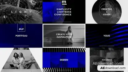 Modern Minimal Slideshow Openers template preview