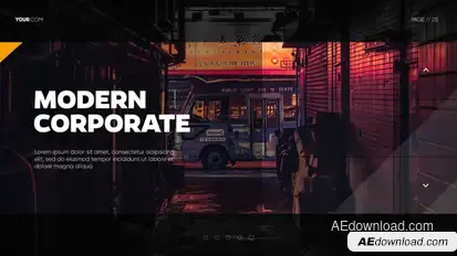 Modern Mosaic - Corporate Presentation Video Displays template preview