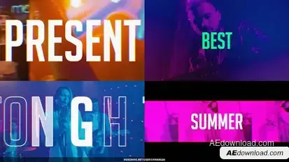 Modern Night Party Promo Openers template preview
