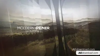 Modern Opener - Slideshow II Video Displays template preview