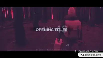 Modern Opening Titles Openers template preview