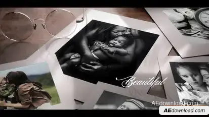 Modern Photo Memories Vintage Slideshow Openers template preview