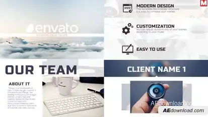 Modern Presentation Video Displays template preview