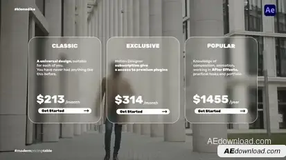 Modern Pricing Table Infographics template preview