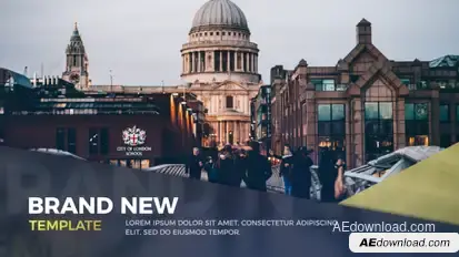 Modern Promo Video Displays template preview