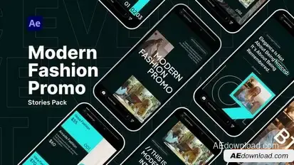 Modern Promo - Stories Video Displays template preview