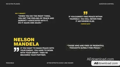 Modern Quotes Titles template preview
