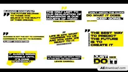 Modern Quotes Titles template preview