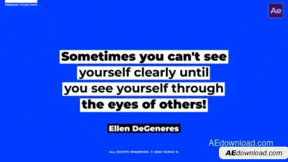 Modern Quotes  AE Titles template preview