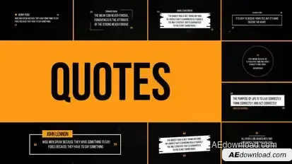 Modern Quotes | After Effects Titles template preview