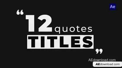 Modern Quotes Titles | After Effects Titles template preview