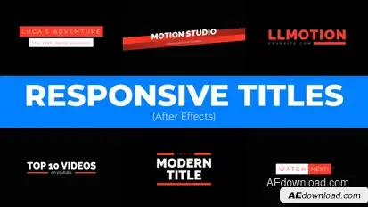 Modern Responsive Titles Titles template preview