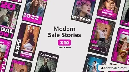 Modern Sale Stories Openers template preview