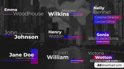 Modern Simple Title Titles template preview