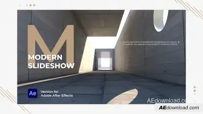 Modern Slides Video Displays template preview