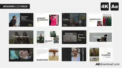 Modern Slides Pack  | AE Video Displays template preview