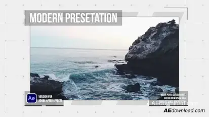 Modern Techno Slideshow Video Displays template preview