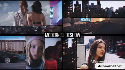 Modern Slideshow Video Displays template preview