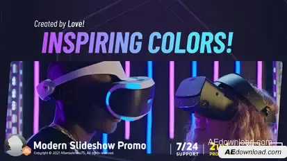 Slideshow Promo Video Displays template preview