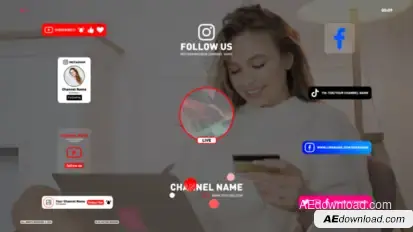 Social Media Elements template preview