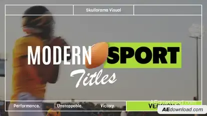 Modern Sport Titles V2 Titles template preview