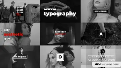 Modern Stomp Opener / Dynamic Typography / Fashion Event Promo / Clean Fast Intro Openers template preview
