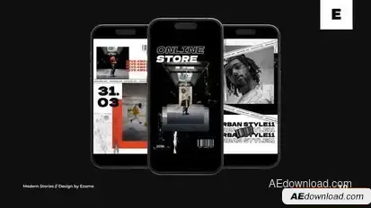 Modern Stories | AE Openers template preview