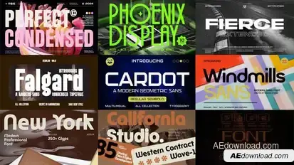 Modern Swipe Animation Typography Titles template preview