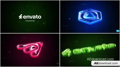 Modern Tech Logo Reveal Logo Stings template preview