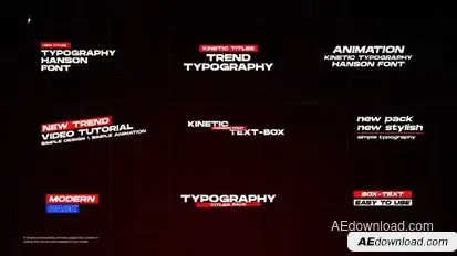 Modern Text Animation 1.0 | After Effects Titles template preview