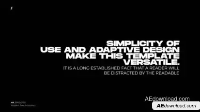 Modern Text Animation | After Effects Titles template preview