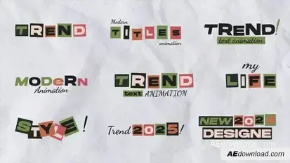 Modern Text Animation | After Effects Titles template preview