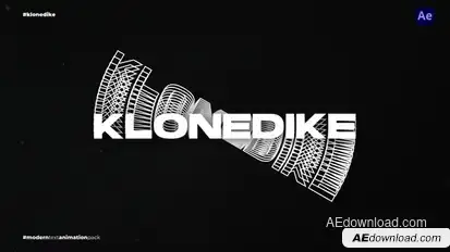 Modern Text Animation Titles template preview