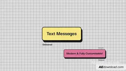 Modern Text Messages Titles template preview