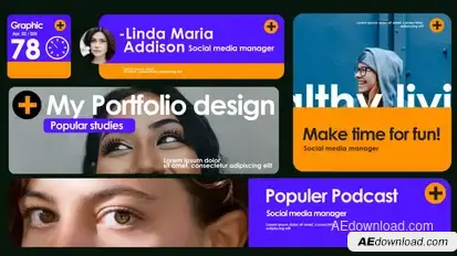 Modern Ticket Design Titles template preview
