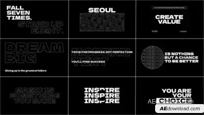 Modern Title and Typography | AE Titles template preview