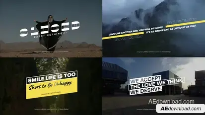 Modern Title Animation Titles template preview