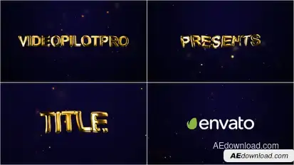 Modern Title Trailer Titles template preview