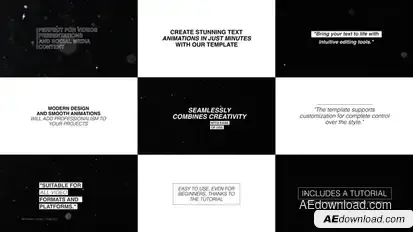Modern Titles 1.0  AE Titles template preview