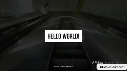 Modern Titles 2.0 | AE Titles template preview