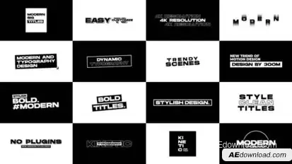 Modern Titles 2.0 | After Effects Titles template preview