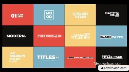 Videohive Modern Titles 3.0 | After Effects 43785039 Titles template preview