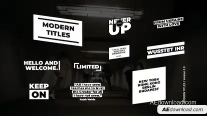 Modern Titles 3.0 | After Effects Titles template preview