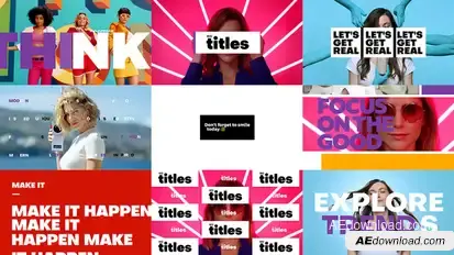 Modern Titles Titles template preview
