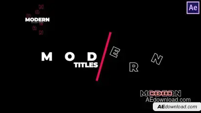 Modern Titles Titles template preview