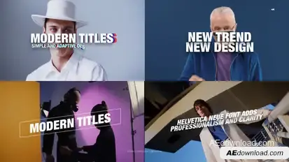 Modern Titles 4.0 | After Effects Titles template preview